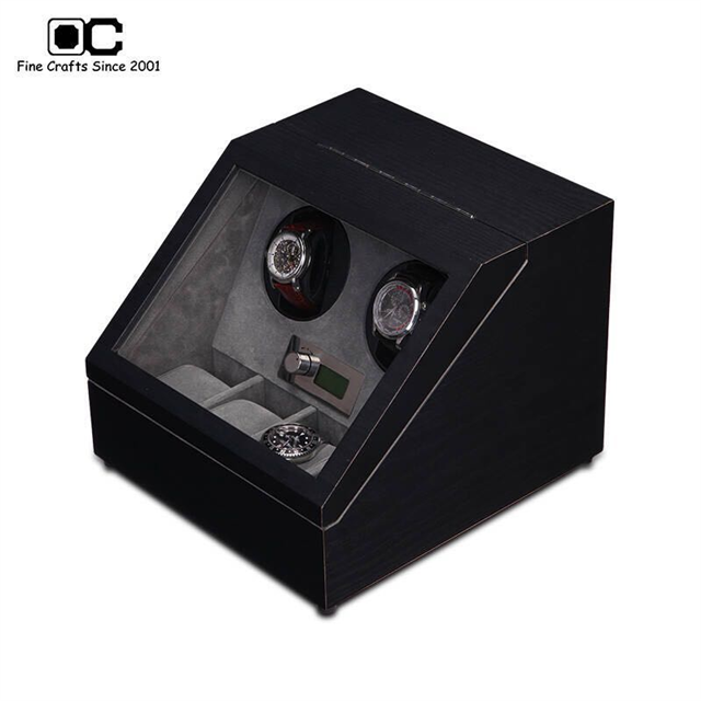 OC开合摇表器 2转杯自动上链 机械表动力表盒转表器两表位5G-02111
