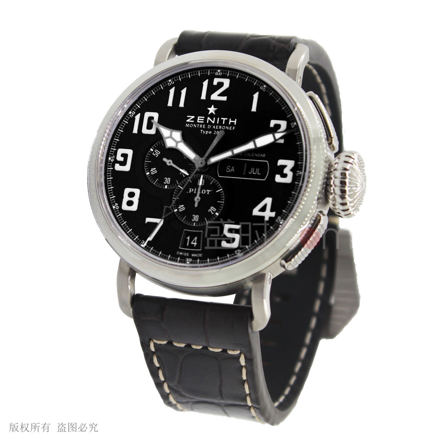 真力时 Zenith PILOT 飞行员系列 03.2430.4054/21.C721 机械 男款