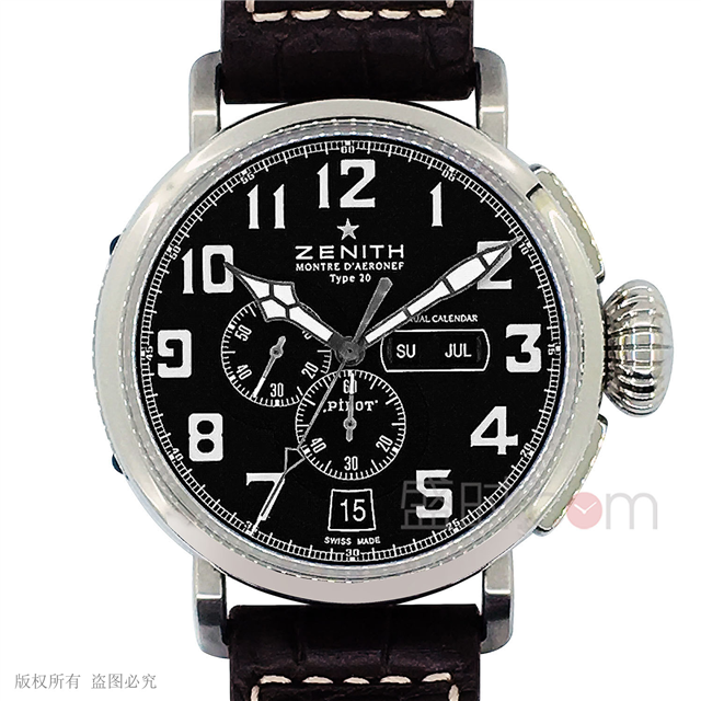 真力时 Zenith PILOT 飞行员系列 03.2430.4054/21.C721 机械 男款