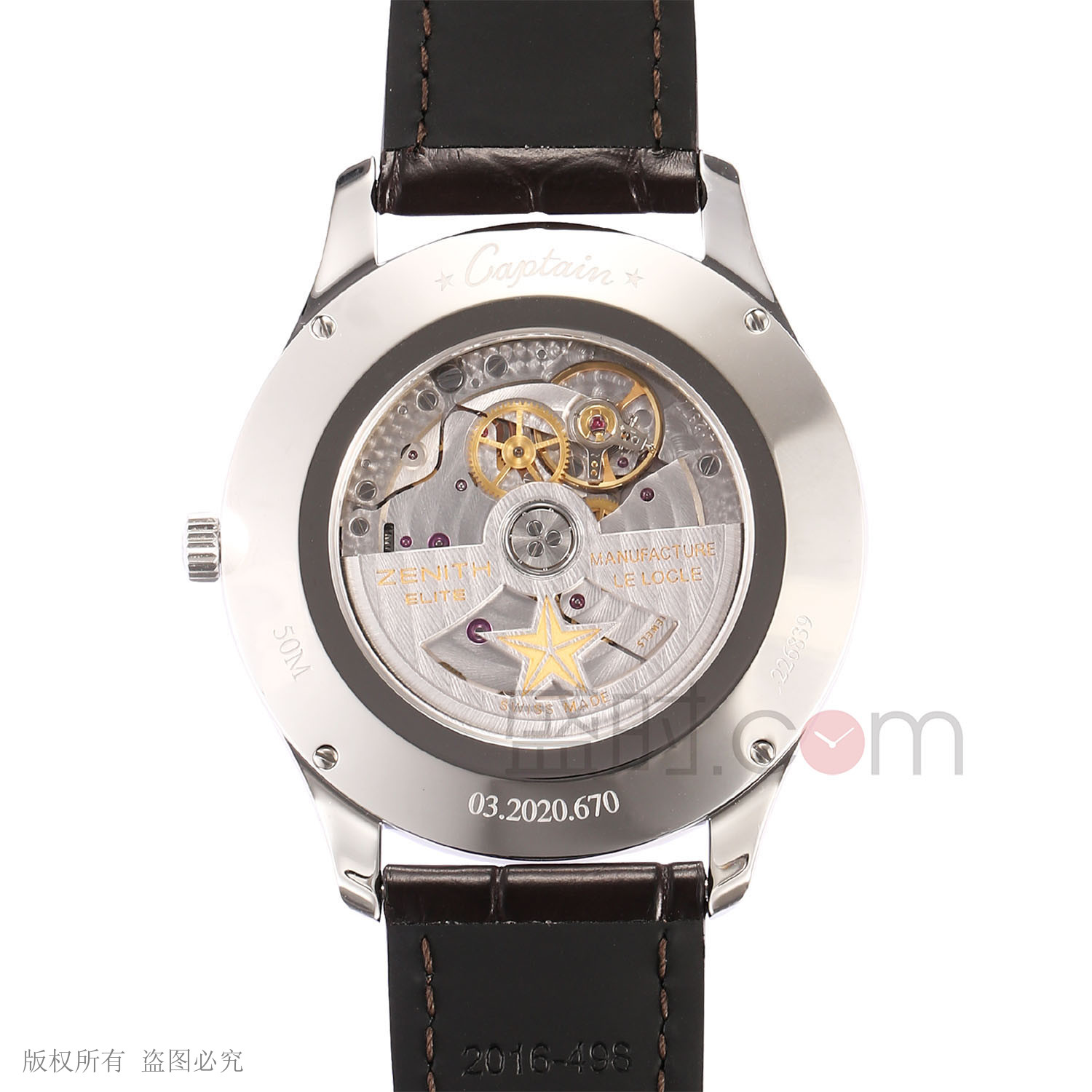 真力时 Zenith ELITE 指挥官系列 03.2022.670/38.C498 机械 男款