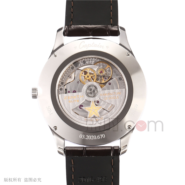真力时 Zenith ELITE 指挥官系列 03.2022.670/38.C498 机械 男款