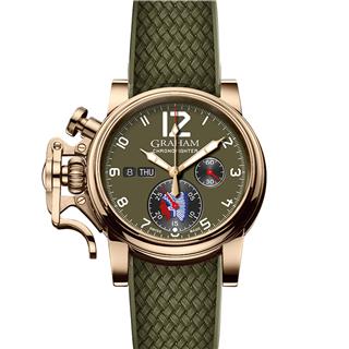 格林汉 Graham 战机复古系列霸王行动青铜限量款腕表 2CVAK.G05A 机械 男款