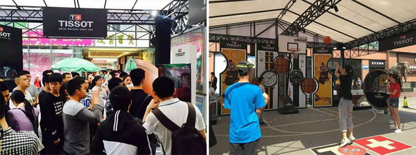 天梭NBA主题展，巡礼盛时表行华东区信息大放送