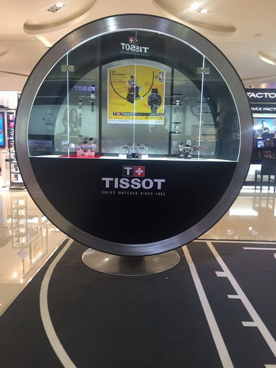 天梭NBA主题展，巡礼盛时表行华东区信息大放送