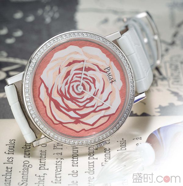 伯爵 PIAGET Altiplano 珍珠贝母木质细工镶嵌腕表 以玫瑰为名