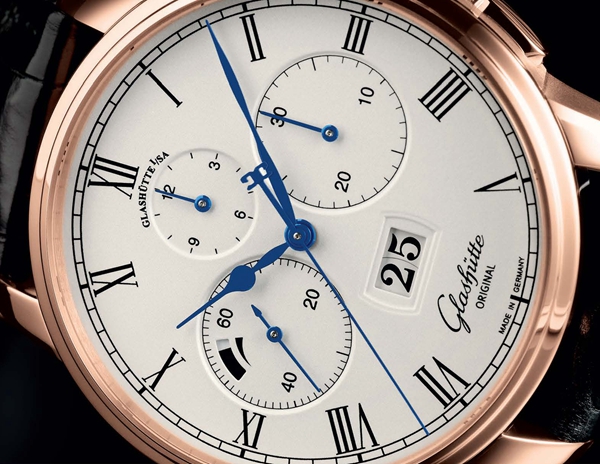 格拉苏蒂原创 Senator Chronograph Panorama Date 全新德系铁血计时机芯