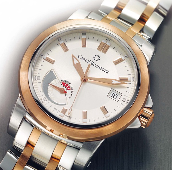 宝齐莱 CARL F. BUCHERER Patravi AutoDate柏拉维动力储存自动腕表 Two Tone!双色绝美组合