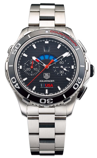 泰格豪雅TAG HEUER Aquaracer 500m Calibre 72 Countdown Chronograph主打美国市场的强棒