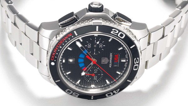 泰格豪雅TAG HEUER Aquaracer 500m Calibre 72 Countdown Chronograph主打美国市场的强棒