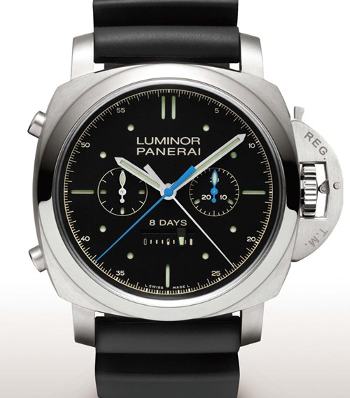 沛纳海 PANERAI Luminor 1950 Rattrapante 8 Days Titanio腕表